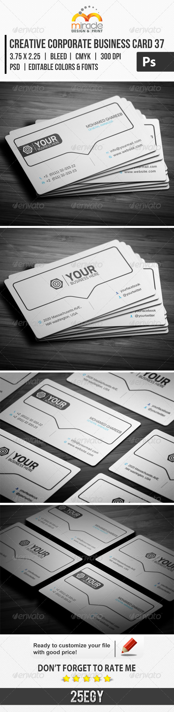 Creative Corporate Business Card 37 Creative Corporate Business Card 37