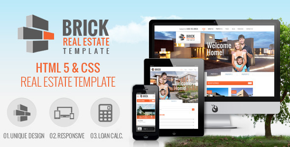 Brick - Responsive Real Estate Site Template