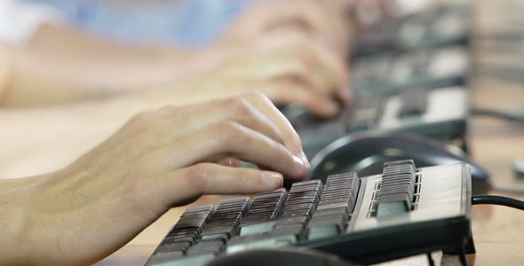 Typing Words on Keyboard Typing Words on Keyboard