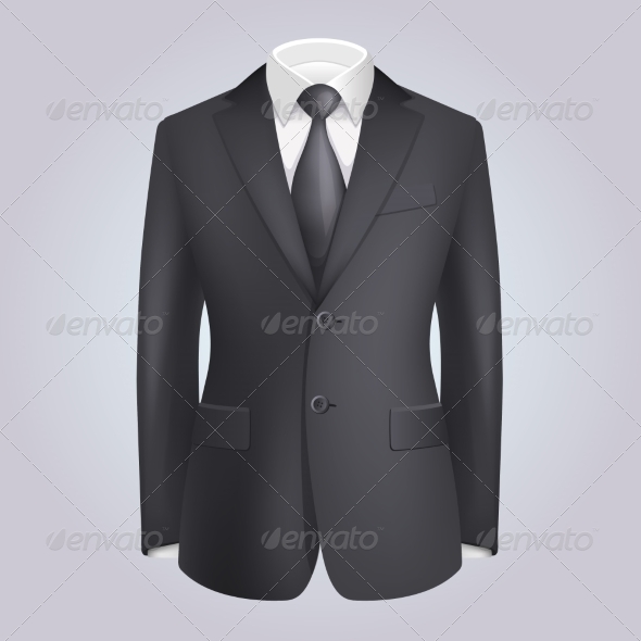 Male Clothing Dark Suit with Tie Male Clothing Dark Suit with Tie
