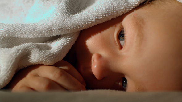 Little Boy Covered With Towel Little Boy Covered With Towel