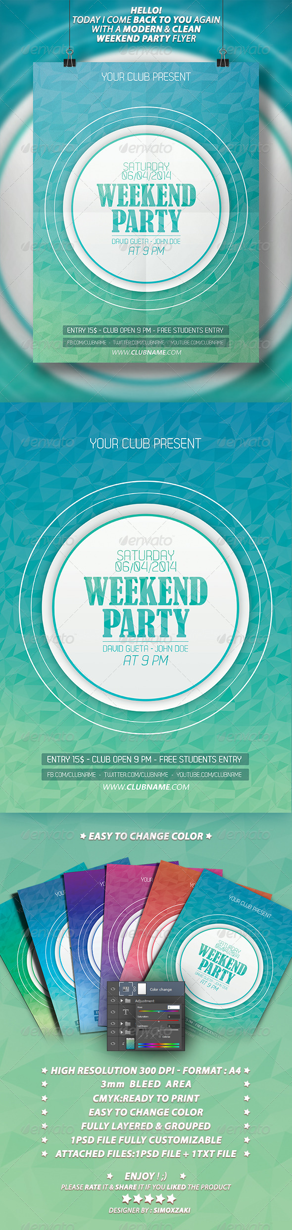 Weekend Party Flyer Template Weekend Party Flyer Template