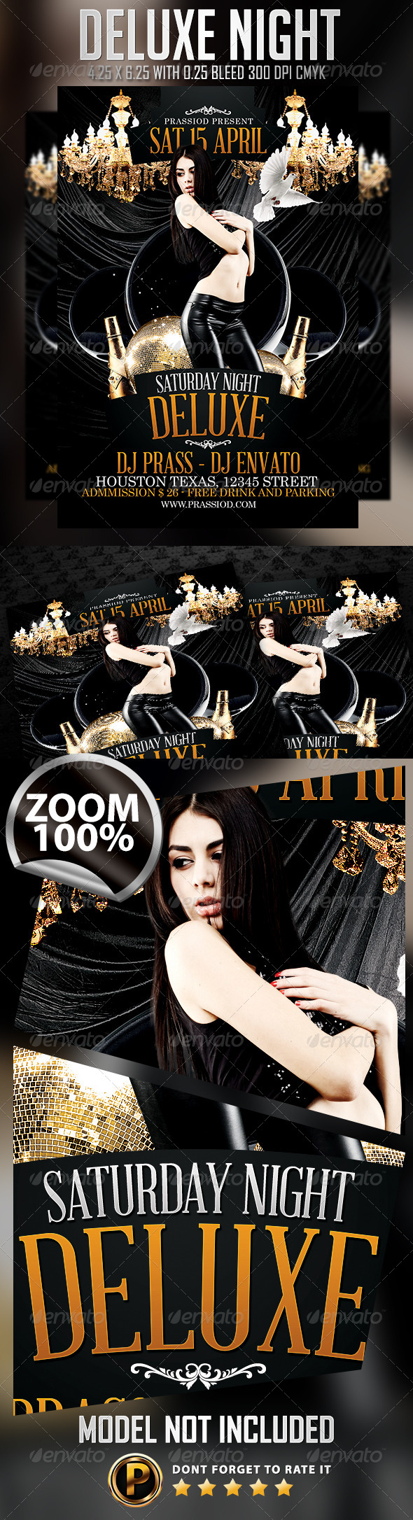 Deluxe Night Flyer Template - Clubs & Parties Events