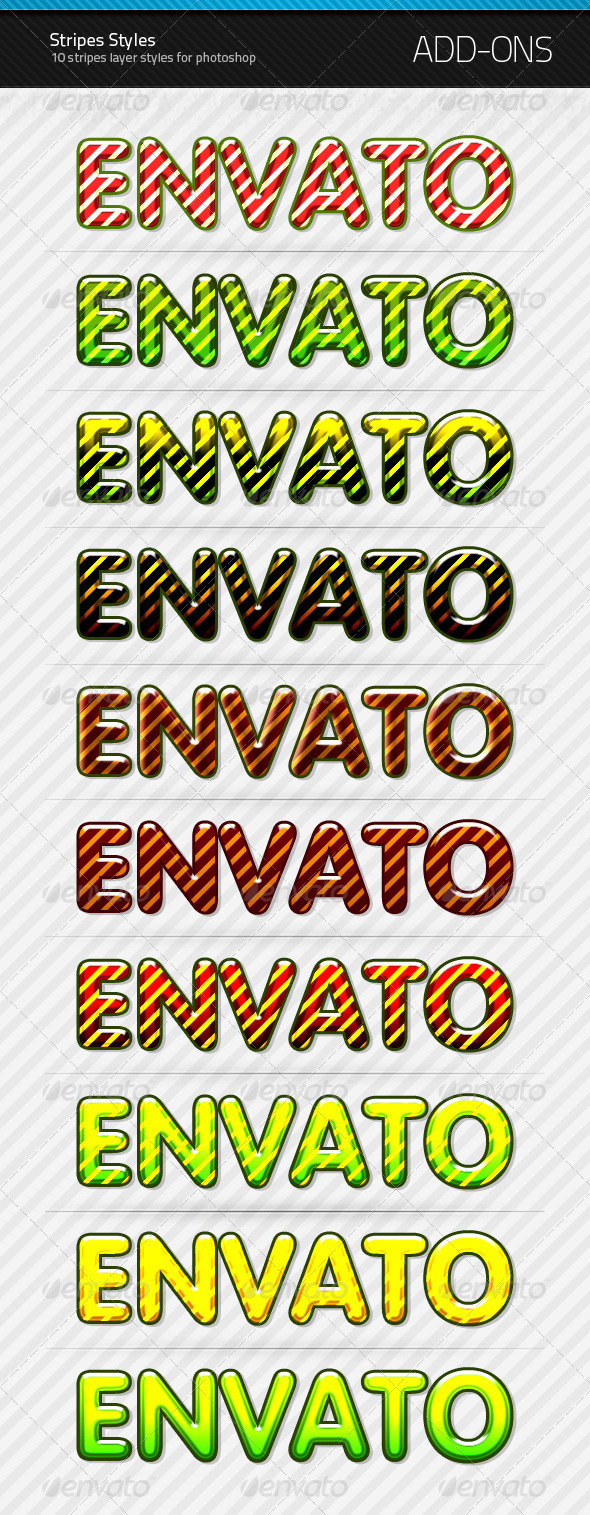 Stripes Styles - Text Effects Styles