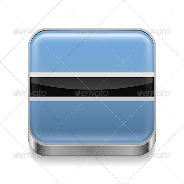 Metal Icon of Botswana Metal Icon of Botswana