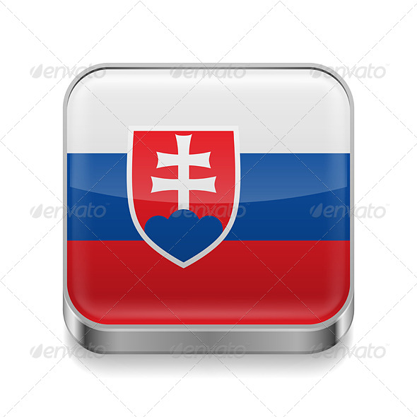 Metal Icon of Slovakia Metal Icon of Slovakia