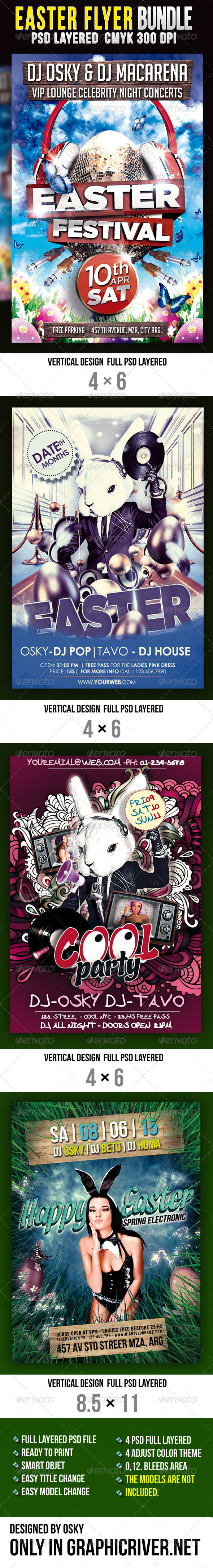 Easter Bundle Flyers Easter Bundle Flyers