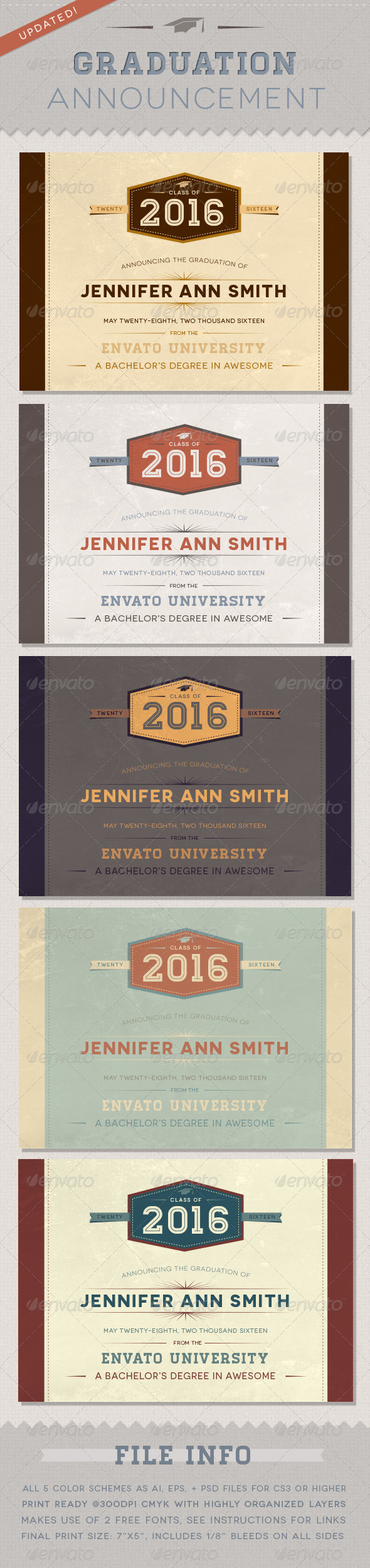 Graduation Announcement Graduation Announcement
