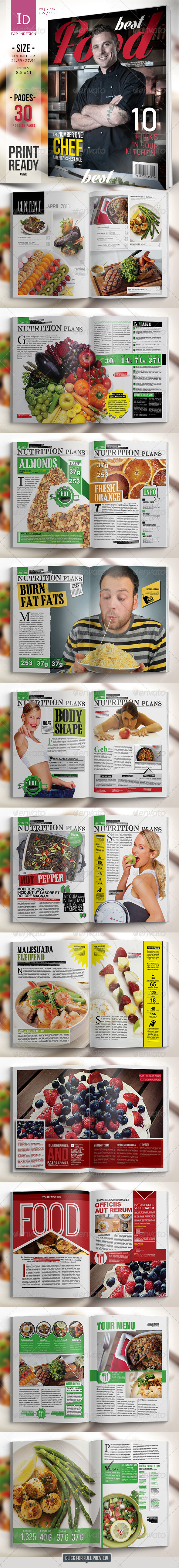 Best Food Magazine Template Best Food Magazine Template
