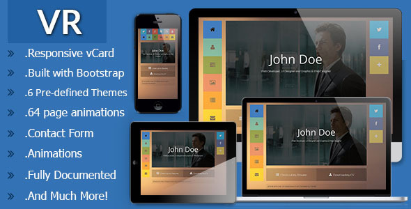 VR Responsive vCard Template