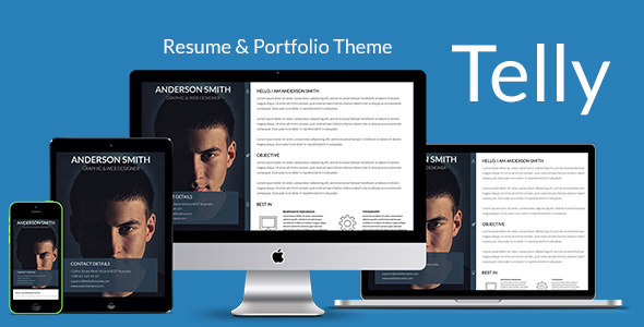 Telly - Responsive Resume & Portfolio Template