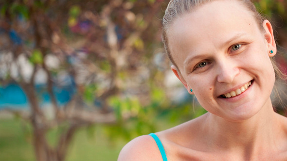 Happy And Coquettish Woman Happy And Coquettish Woman