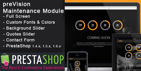 preVision Responsive PrestaShop Maintenance Module