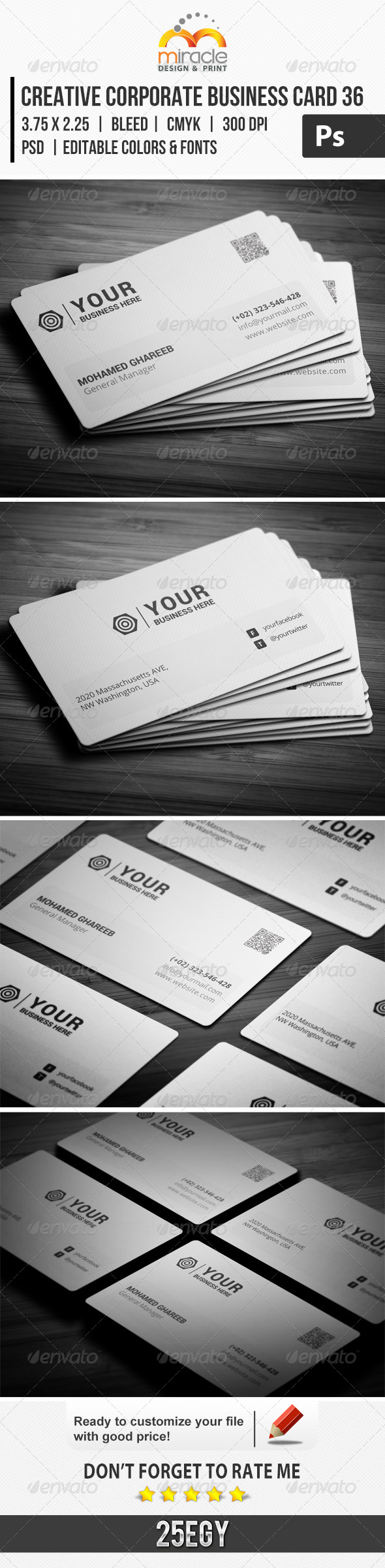 Creative Corporate Business Card 36 Creative Corporate Business Card 36