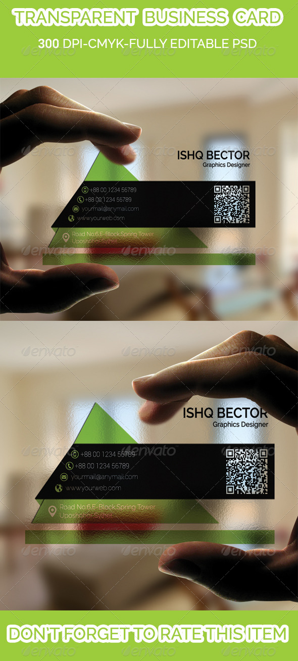 Transparent Business Card Transparent Business Card
