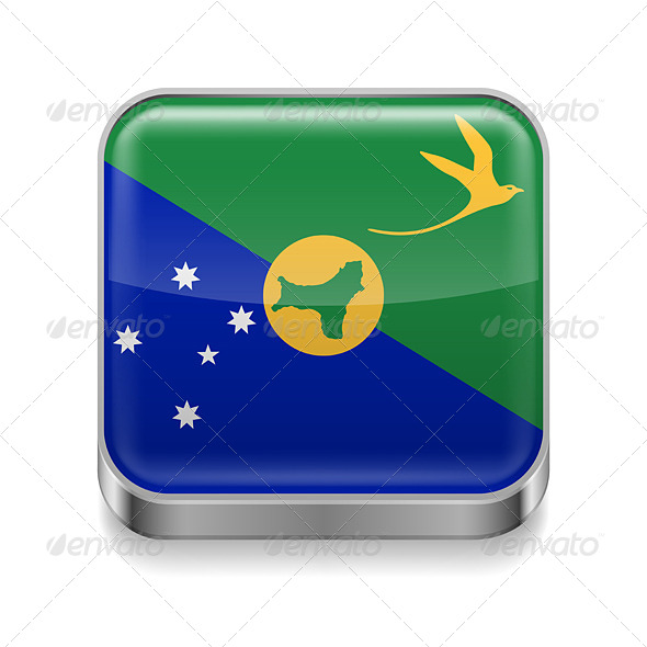 Metal Icon of Christmas Island Metal Icon of Christmas Island