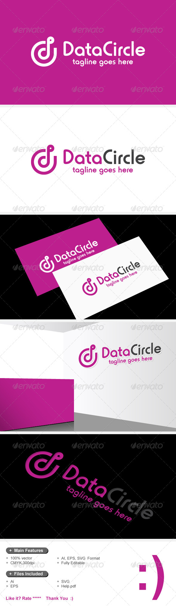 D P Q Letter & Data Circle Logo D P Q Letter & Data Circle Logo
