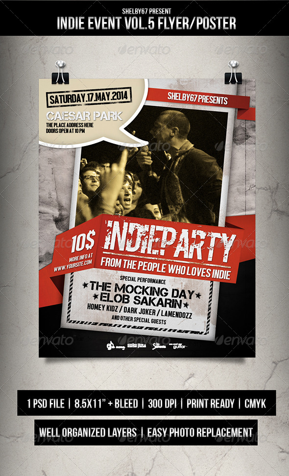 Indie Event Flyer Poster Vol.5 Indie Event Flyer Poster Vol.5