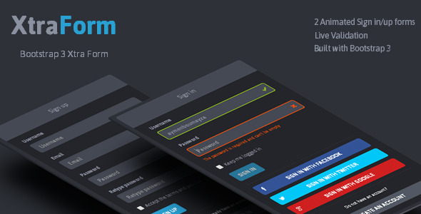 XtraForm Bootstrap 3 Xtra Animated Form XtraForm Bootstrap 3 Xtra Animated Form