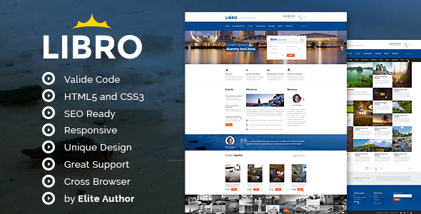 Libro Responsive HTML Template