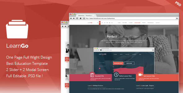 LearnGo - Education Learning Landing Page