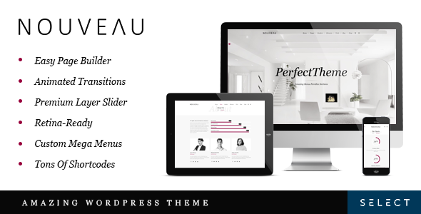 Nouveau - Multi-Purpose Retina WordPress Theme