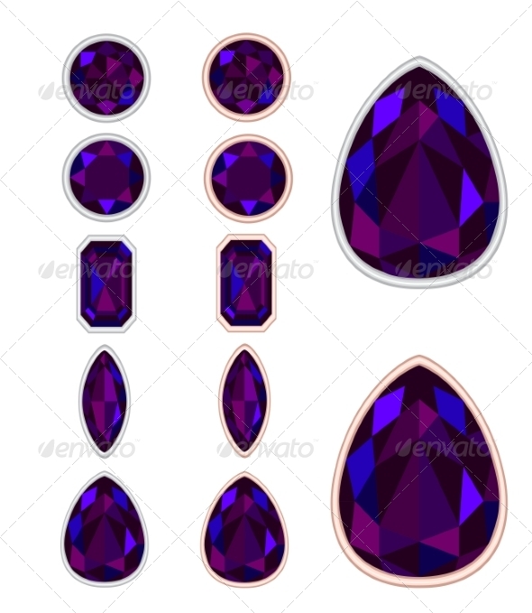Set of Five Forms of Black Opal Set of Five Forms of Black Opal