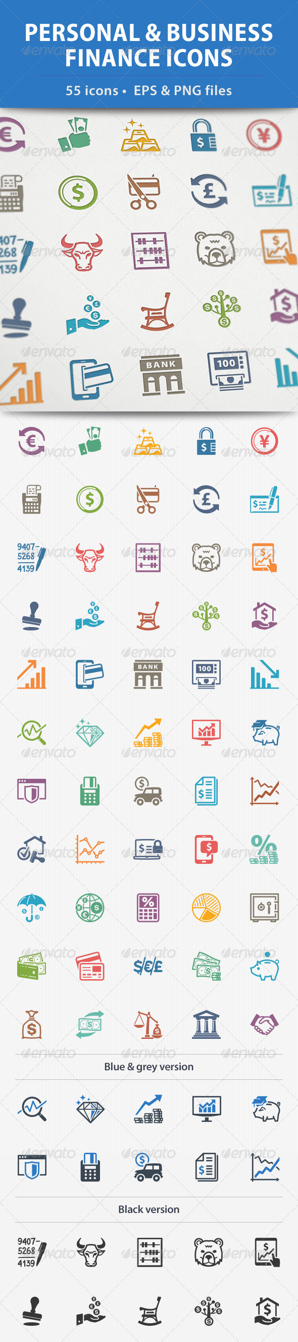Personal & Business Finance Icons - Business Icons