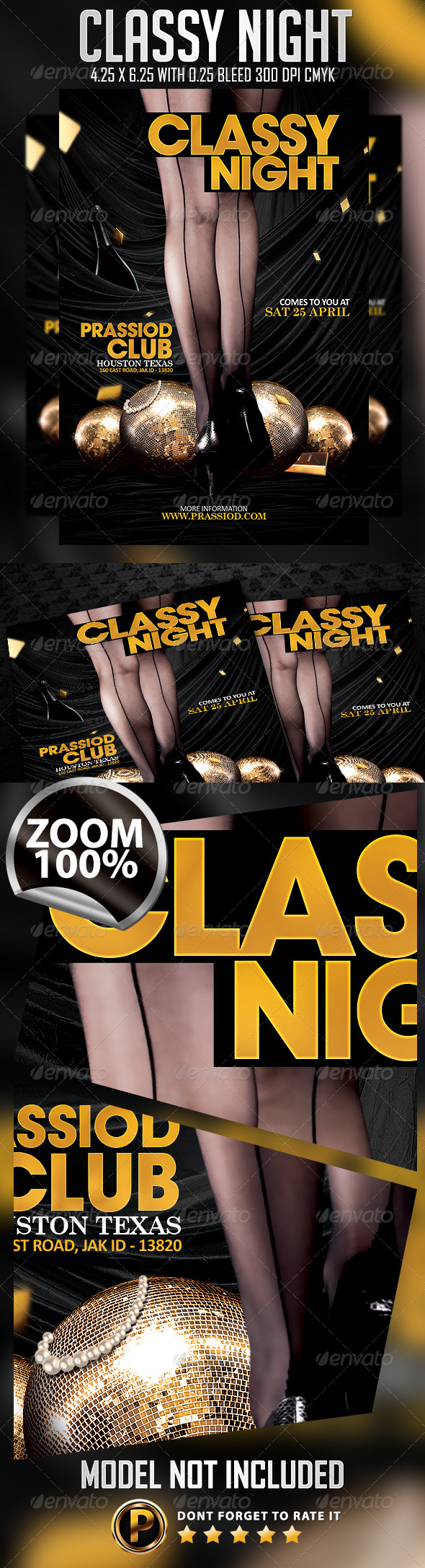 Classy Night Flyer Template - Clubs & Parties Events
