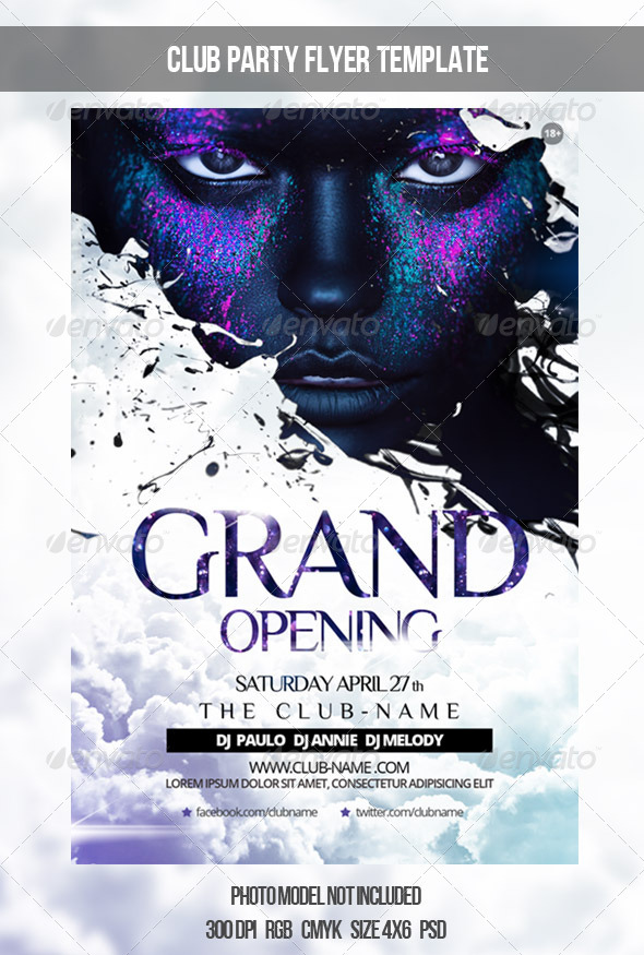 Club Poster Template Club Poster Template