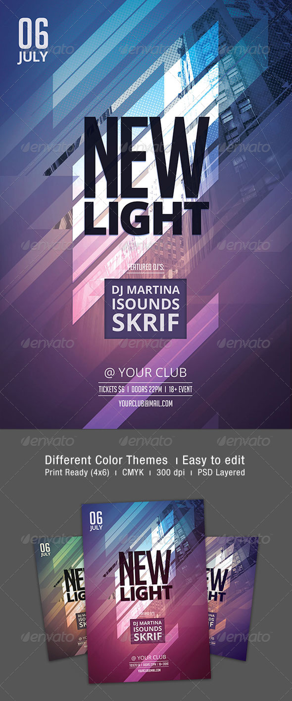 New Light Flyer - Clubs & Parties Events
