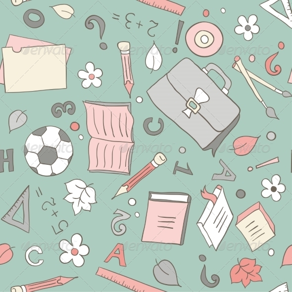 Seamless School Background Seamless School Background