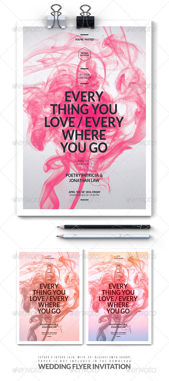 Wedding Flyer Invitation - Weddings Cards & Invites