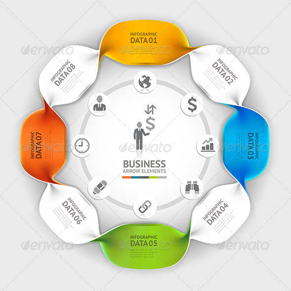 GraphicRiver Modern Business Twist Infographic Template 7549027 GraphicRiver Modern Business Twist Infographic Template 7549027
