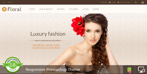 Floral Prestashop Responsive Template Floral Prestashop Responsive Template