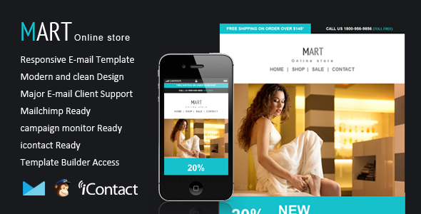 Mart - Responsive Email + Themebuilder Access