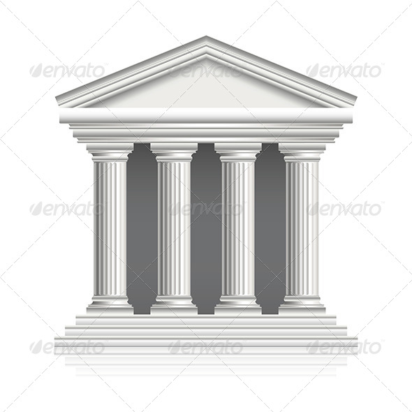 Greek Temple Illustration Greek Temple Illustration