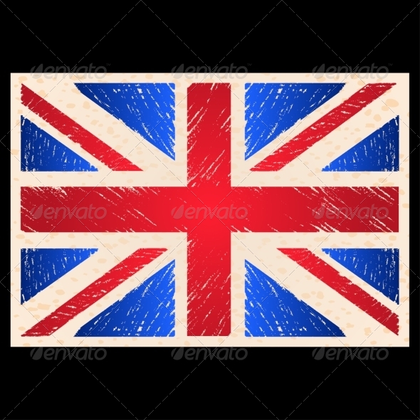 Grunge England Flag