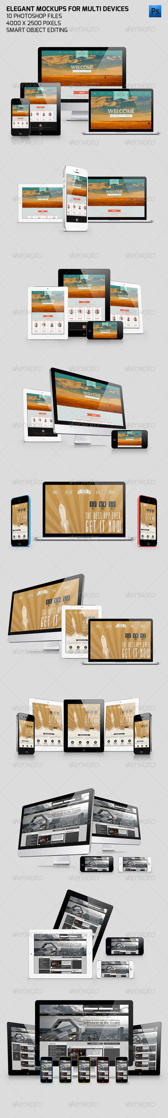 Elegant Mockups for Multi Devices Elegant Mockups for Multi Devices