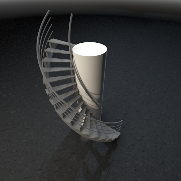 Spiral stairs - 3DOcean Item for Sale