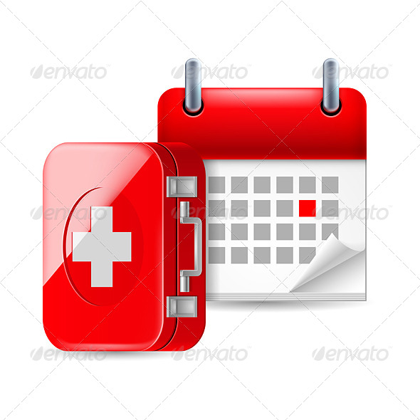 Aid and Calendar Icon