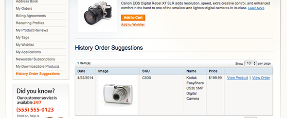 Product Suggestions