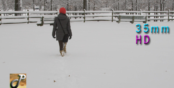 Woman Walking On The Snow 03 Woman Walking On The Snow 03