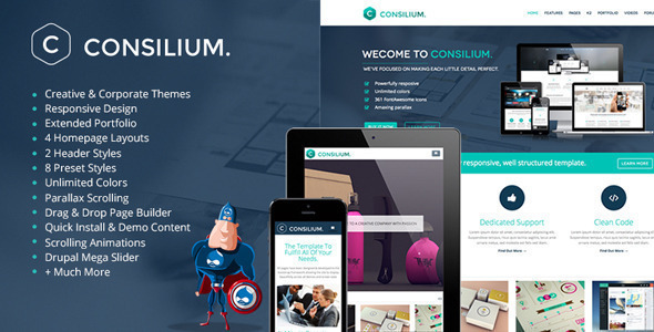 Consilium - Multipurpose Creative Drupal Theme