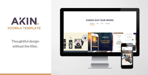 Akin - Creative One Page Joomla Template - Creative Joomla