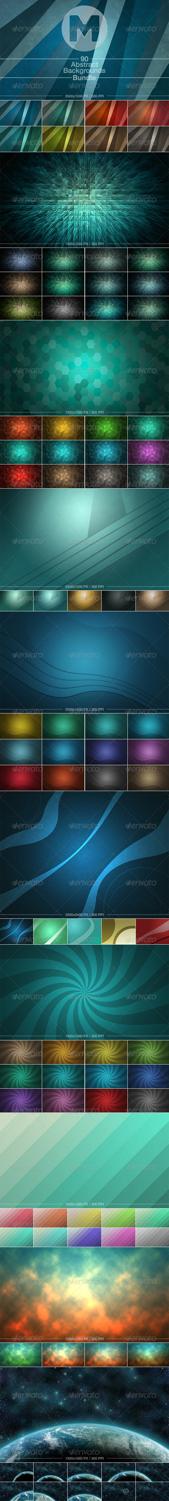 90 Abstract Backgrounds Bundle 90 Abstract Backgrounds Bundle