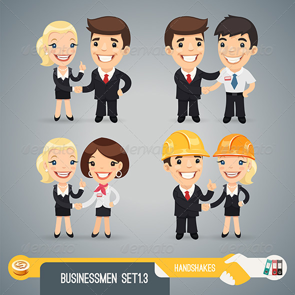 Businessmen Cartoon Characters Set1.3 Businessmen Cartoon Characters Set1.3