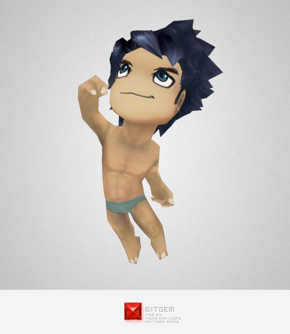 Low Poly Chibi Guy Base Low Poly Chibi Guy Base