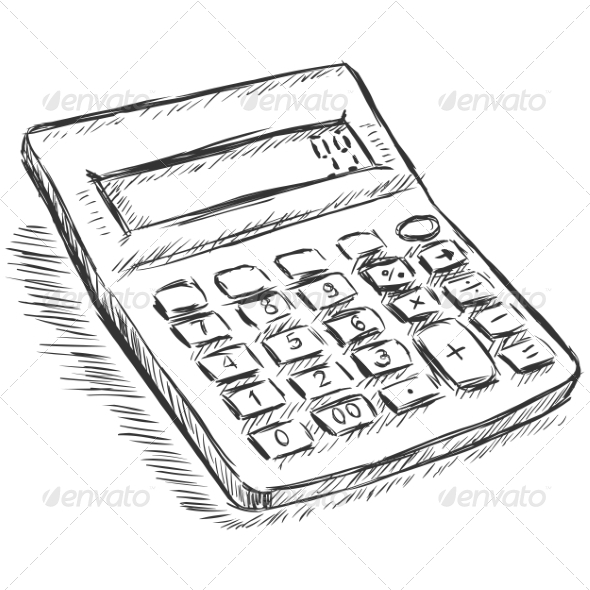 Calculator Sketch GraphicRiver