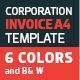 Corporation Invoice A4 Template Corporation Invoice A4 Template - GraphicRiver Item for Sale